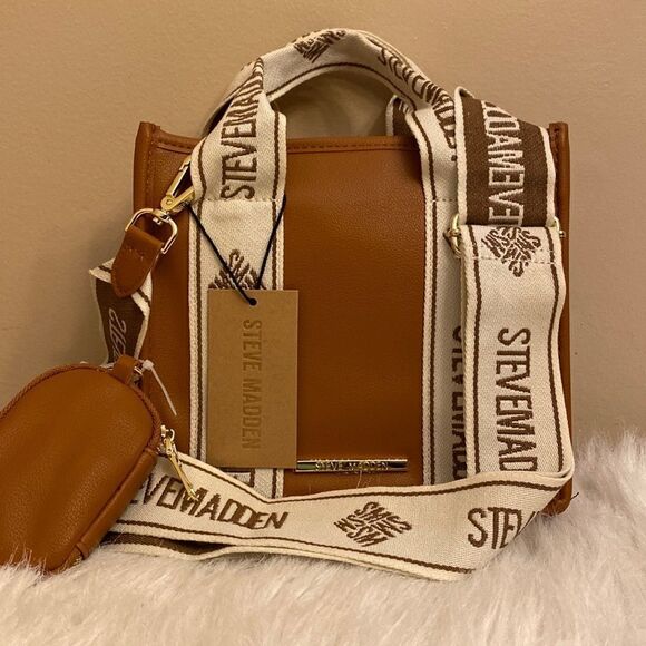 NWT  Steve Madden (Bwebber) Satchel/Crossbody/Canvas - Viral TikTok Bag … - Picture 4 of 17